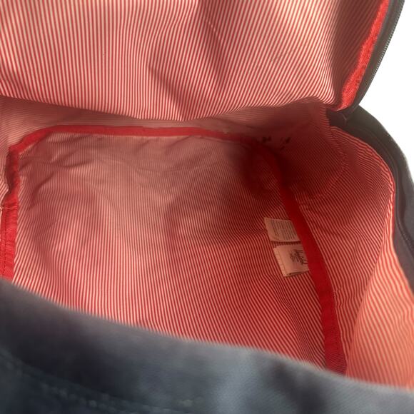 Herschel Classic Backpack Navy Blue Medium Unisex Striped Lining Durable - Picture 11 of 15